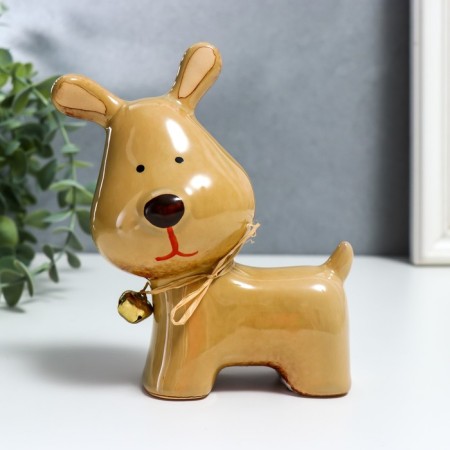 Souvenir Ceramics "Pyosik with a bell on the collar" Mix 13.5x7x11.5 cm-2