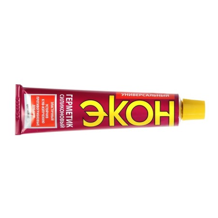 Sealant econ, silicone, universal, white, 70 ml-1