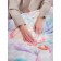 Aquarelle blanket, size 200x220 cm, multicolor color