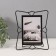 Photo frame metal in 1 photo 10x15 cm "Unusual geometry" black 16.7x20.5 cm