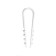 Dowel-Homut "Tundra", for a round cable, nylon, 11-18 mm, white, 100 pcs