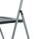 Folding chair on a metal frame, black color