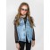 TOP for girls, height 128 cm, black color
