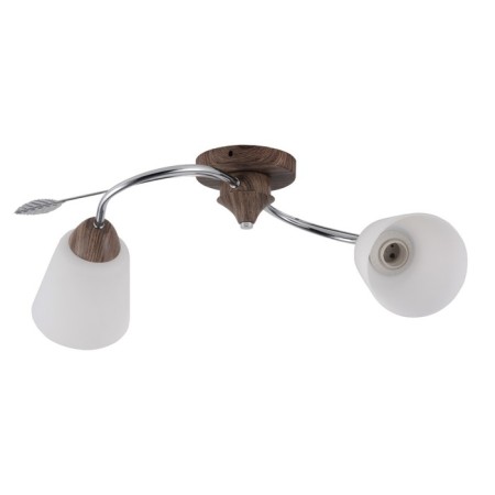 Lamp Ceiling Economy Highlight 66002/2WD+CR WT, 2x40W, E27, 22x23x50 cm, beige color