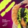 Zumba Kanecalon is monophonic, corrugated, 60 cm, 100 g, lemon color (#ay22)