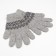 Women's gloves from Mongolian wool, gray color/pattern, size 6.5-7.5