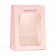 Gift package, with a window, 25 x 18 x 13 cm, pink