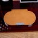 Table 5B1 set with a business card and clock, cherry 34x20x13 cm