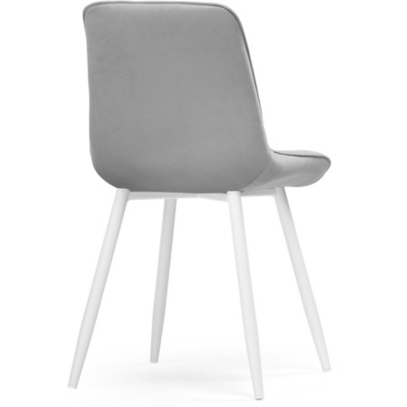 Stew Seda Metal/velor, white/light gray 50.5x57x83 cm-3
