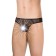 Men's panties Softline collection, with net inserts, black color, size m/l