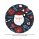 The tablecloth “Happy Santa Claus”, round, oxford, elastic band, size 140x140 cm, diameter 105-120 cm