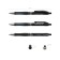 Handle Automatic MEGAPOLIS Concept, rubber emphasis, node 0.7 mm, black ink, letter line length 1000 meters