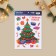 Interior sticker with a luminous layer “Happy New Year”, 21 x 29.7 x 0.1 cm, New Year