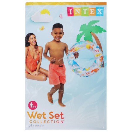 Circle for swimming "Bright", D = 51 cm, from 3-6 years, color mix, 59230np intex-4