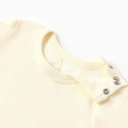 Set (longshit and trousers) children's minku, ivory color, height 80-86 cm-6