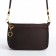 Bag Women's Cross-Bodi with a zipper, brown color