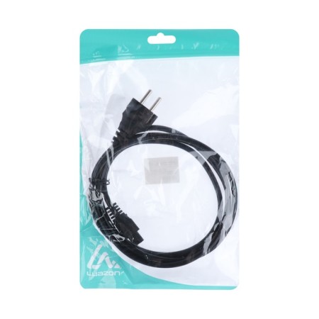 Power cable Luazon KDGN-006, SCHUKO-C5, 10 A, 1.5 m, 3 residential, black-4