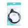 Power cable Luazon KDGN-006, SCHUKO-C5, 10 A, 1.5 m, 3 residential, black