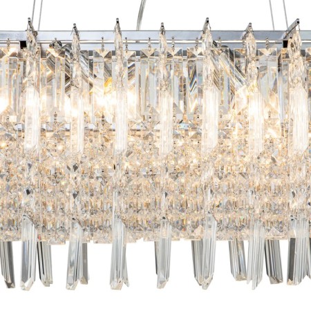 Suspended indigo, 12032/6pl Chrome. 6x40W, E14, 760x320x310/1310 mm-1