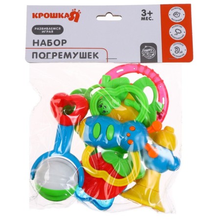 A set of rattles "Right joy", 6 pcs, crumb me-6