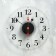 Watching clock, interior "style 3", silent, D-30 cm, dial transparent
