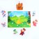 Developing Velcro game. Theater based on the Russian folk tale "Teremok"
