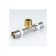 Aquasfera-Press tee 8012-02, 20 mm x 1/2 "x 20 mm, external threads, brass