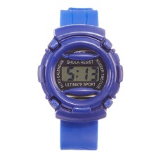 Watch of washing electronic, children, D-4 cm, L-22 cm strap, dark blue