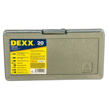 DEXX 27602-H20 instrument set, 20 items, 4-17 mm, 1/4 ", 3/8"-1