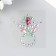 Stick plastic rhinestone "Decoration. Ring" MIX 5.6x6.2 cm