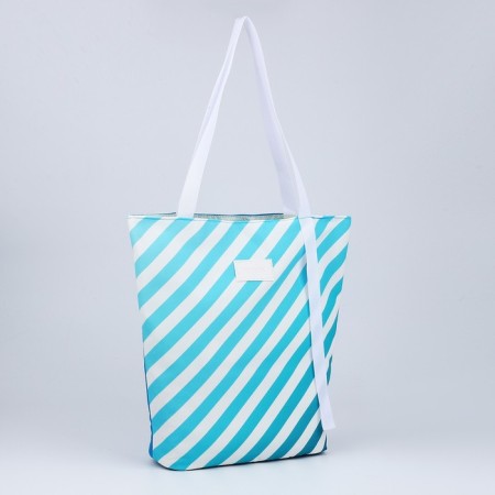 Bag Women's Beach Nazamok, in a strip, 39x32 cm, Blue-1