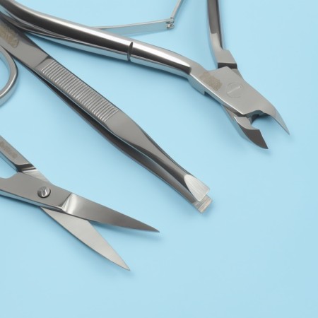 Manicure set, 3 objects, on a blister, silver color, sis-42-2