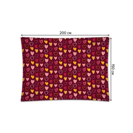 Decorative panel with photo printing "Abundance of love", horizontal, size 150x200 cm-1