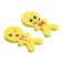 A set of curly erasers "Smile", 2 pieces, in a blister, mix