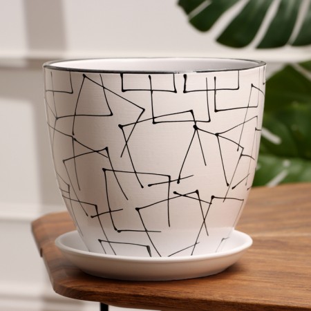 Pot floral illusion white 5 l