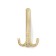 Hook furniture tundra TKT001, three -rod, matte gold