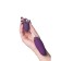 Vibroyaito C with imitation frictions Jos Bumpy, silicone, purple, 9 cm