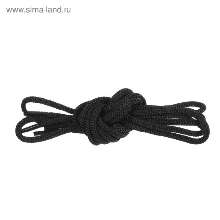 Shoe shoes, round, d = 3 mm, 70 cm, packing 25 pcs, black color-3