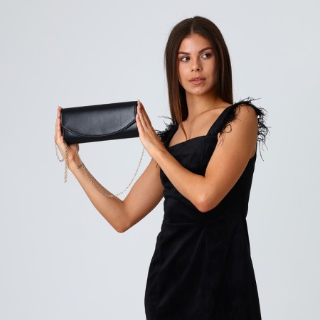 Female bag on a magnet, black color-5