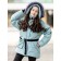 Jacket for girls, height 170 cm, green color