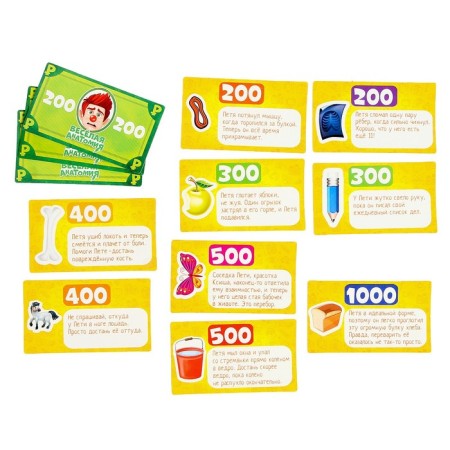 Board game for dexterity and attention "Fun anatomy", from 1 player, 5+-8