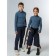 Baby turtleneck, height 152 cm, color of indigo melange