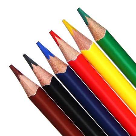 Pencils 6 colors BrunovisConti Easycolor, three -sided-2