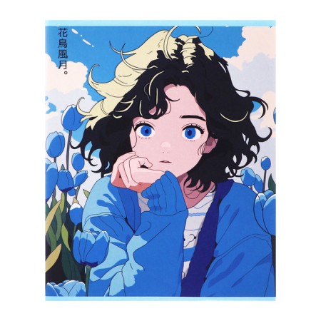 A set of notebooks of 5 pieces, 48 ​​sheets in the Calligrata "Anime" cage, cardboard cover, glossy lamination, offset unit-3