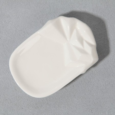 Set: dispenser, glass, soap dish "white"-7