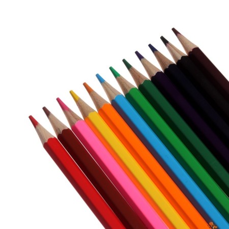 Pencils of watercolor 12 colors, "Kalyak-Malyak", hexagonal-2