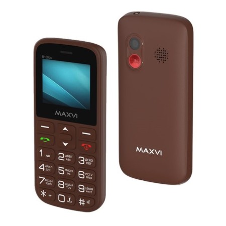 Cell phone Maxvi B100 DS Brown-5