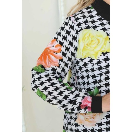 Female shirt, size 56, white, black color-14