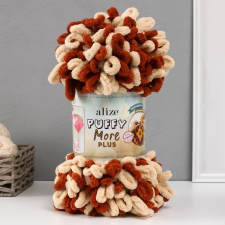 Yarn "Puffy More Plus" 100 % micropoliester 11m/250g (8010)