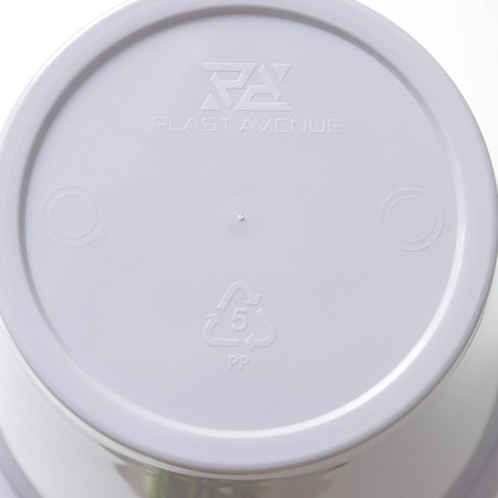 Flower pots with an insert "Porto", 1 l, color gray color-3